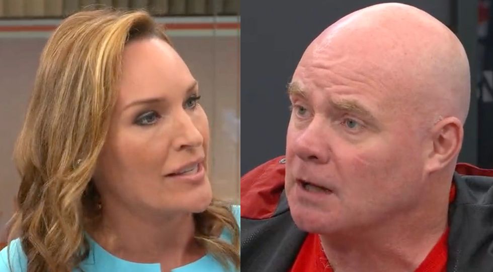 Isabel Webster and Steve Hedley