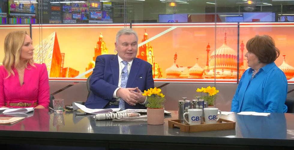 Isabel Webster, Eamonn Holmes and Angela Levin