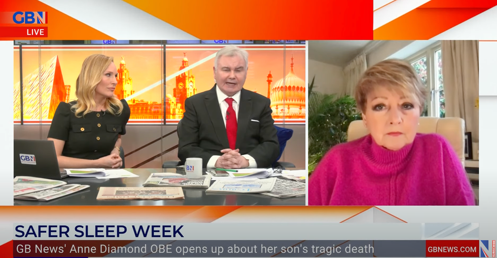 Isabel Webster, Eamonn Holmes and Anne Diamond