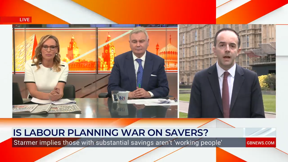 Isabel Webster, Eamonn Holmes and James Murray