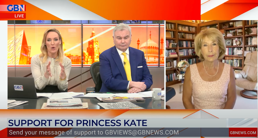 Isabel Webster, Eamonn Holmes and Jennie Bond