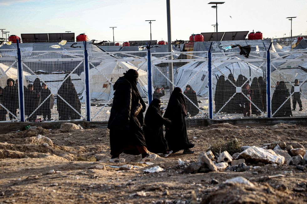 Isis brides in Syrian camps
