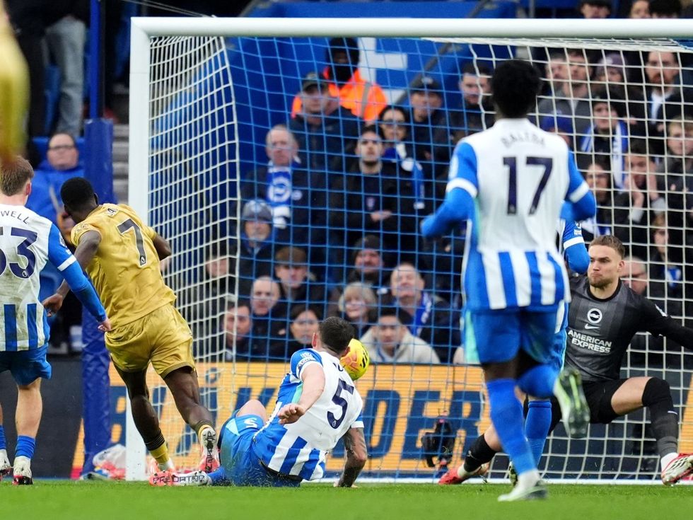 Ismaila Sarr scored the only goal of the game for Crystal Palace against Brighton
