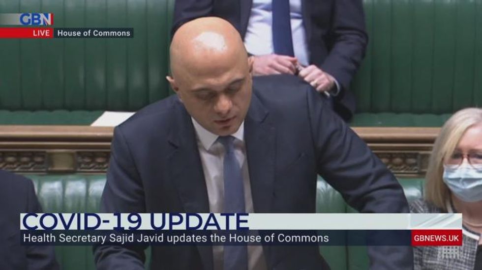 Sajid Javid cuts Covid self-isolation period to five full days in England from Monday