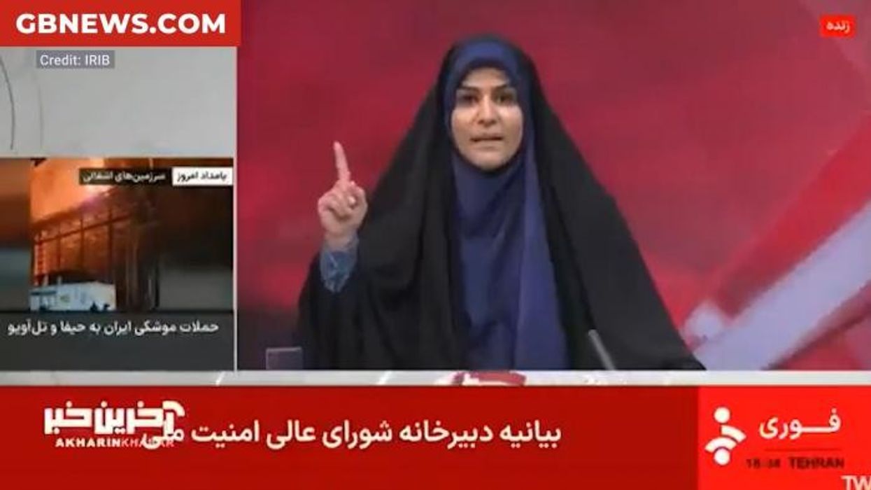 Israel bombs offices of Iran's state TV with presenter LIVE on air