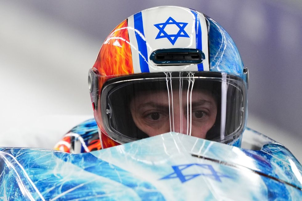 Israeli bobsleigh pilot Adam Edelman was branded a 'Zionist' by a commentator on live TV
