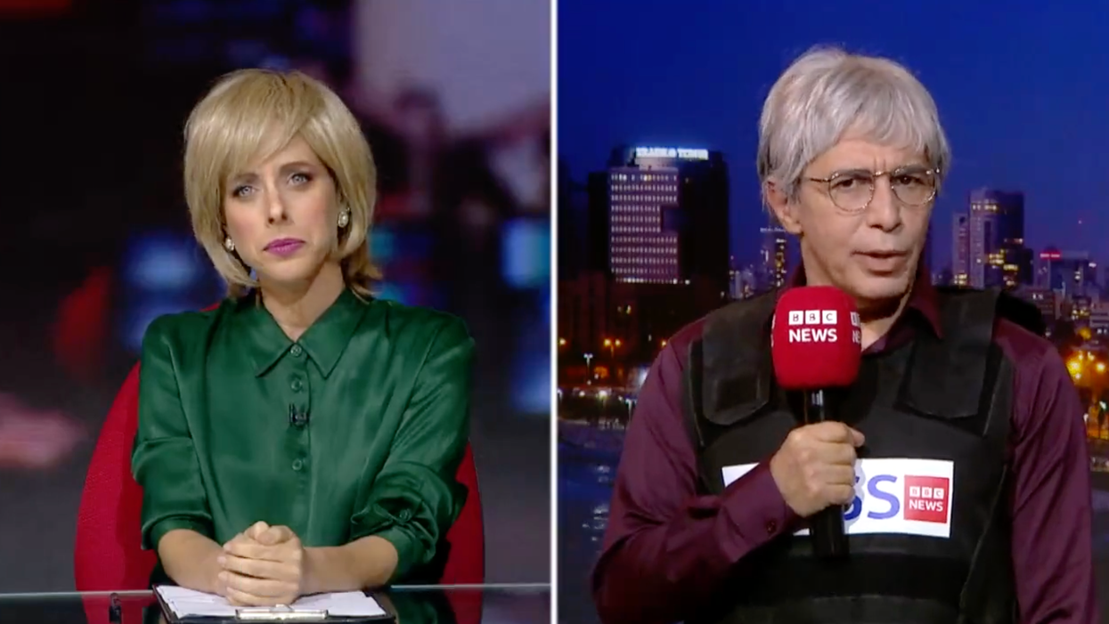 Israeli comedians have mocked reporting by the BBC after the broadcaster was criticised for its coverage of the Al-Ahli hospital bombing in Gaza