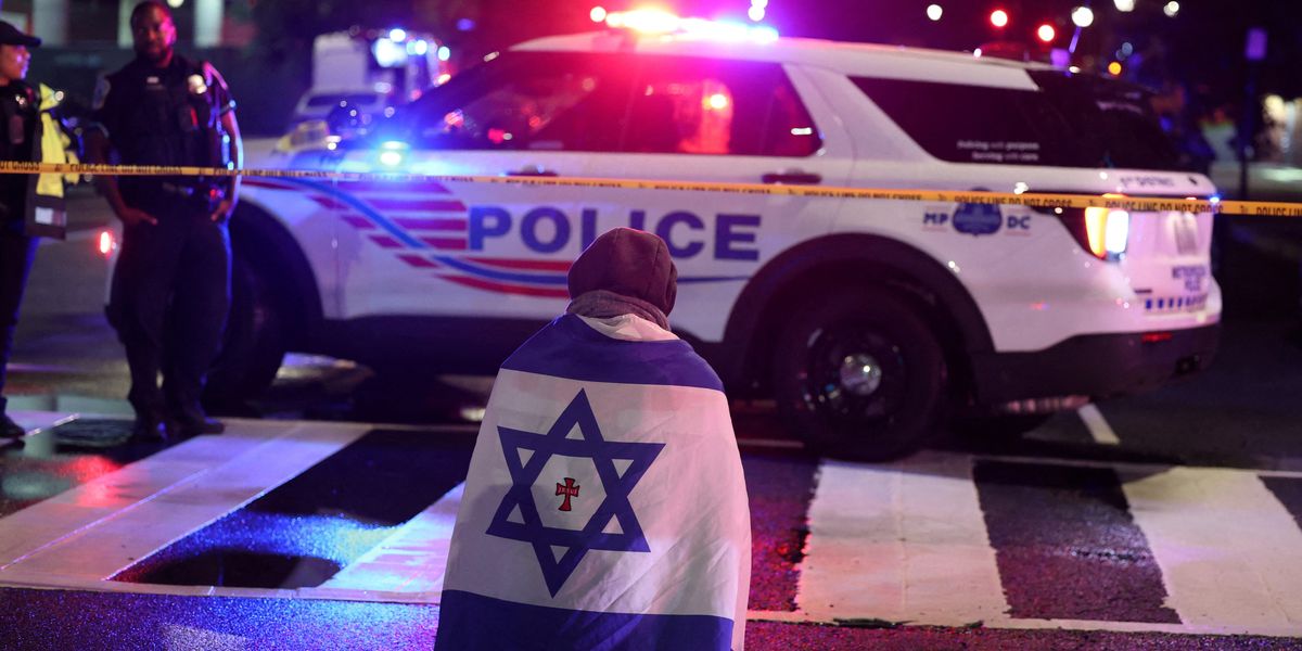 NextImg:Two Israeli embassy staff members shot dead near Jewish museum in Washington DC as suspect shouting 'free, free Palestine' is detained
