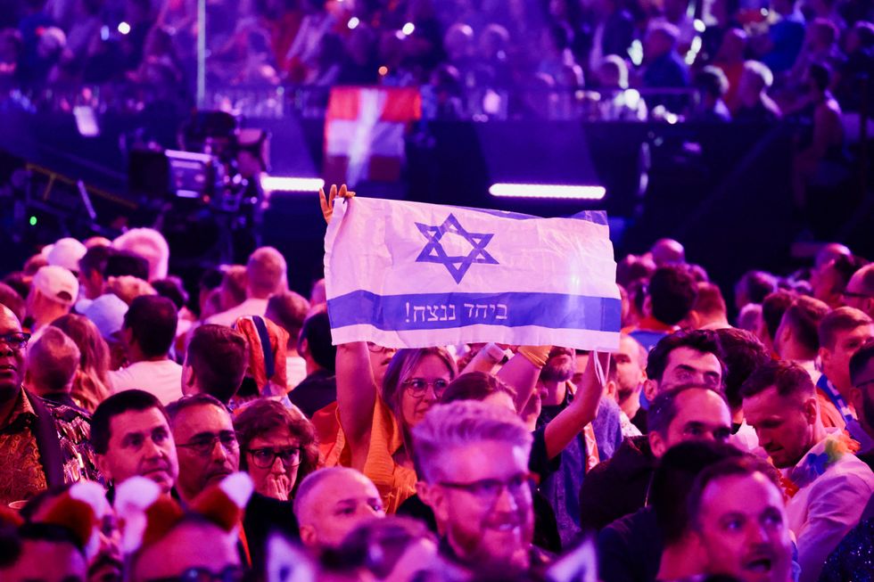 Israeli flag in Eurovision crowd