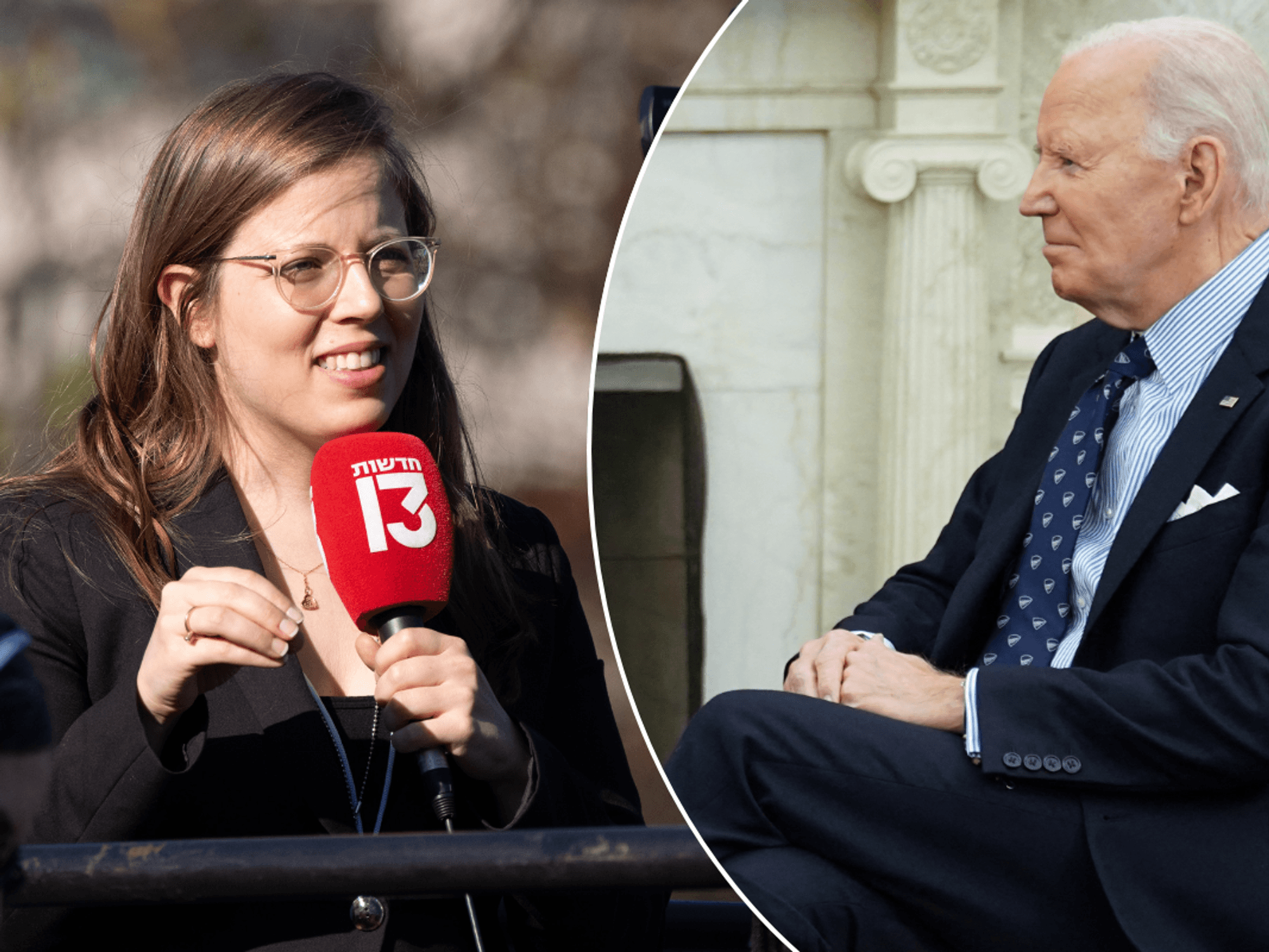 Israeli journalist Neria Kraus; Joe Biden
