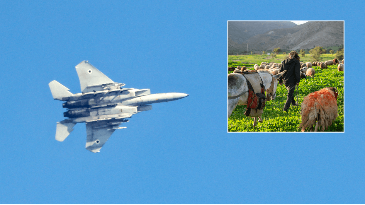 Israeli military base, shepherd