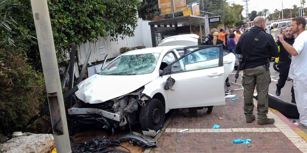 NextImg:Israel 'car attack': Multiple injured after 'vehicle rams into locals before stabbing spree'