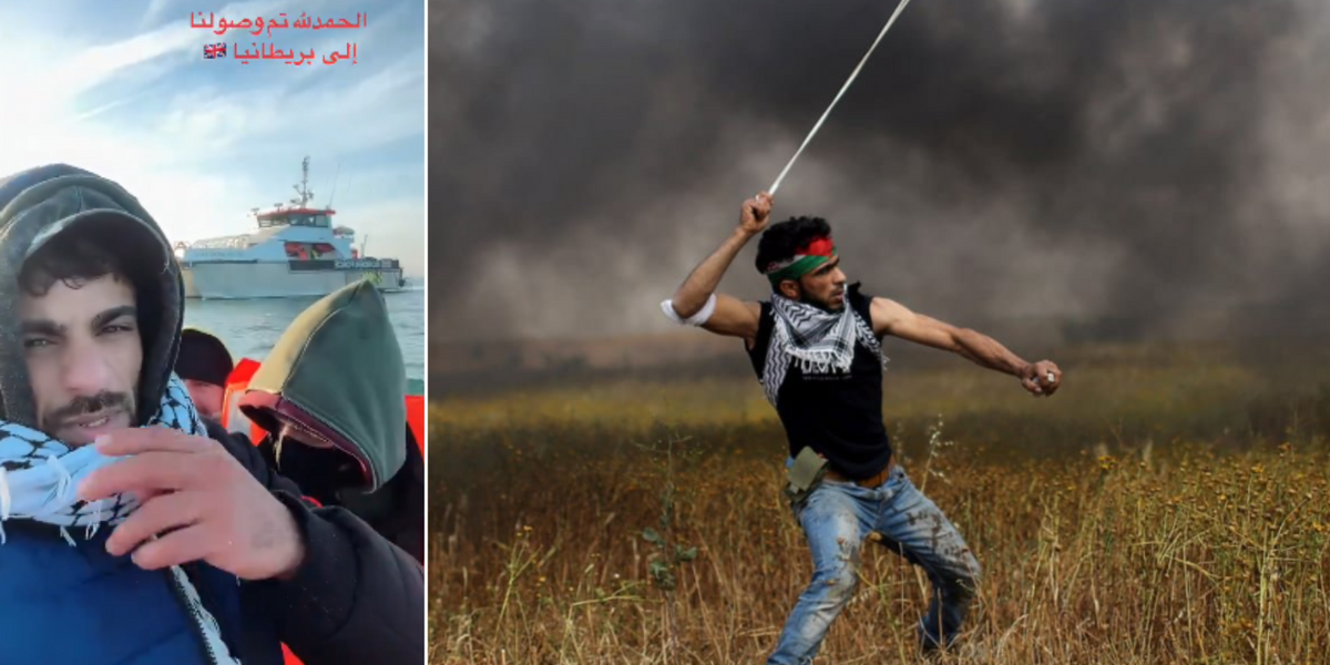 NextImg:'Welcome to Britain!' Hamas-supporting migrant who vowed to 'die for sake of Allah' films himself arriving in UK as Channel crisis heightens 'national security threat'