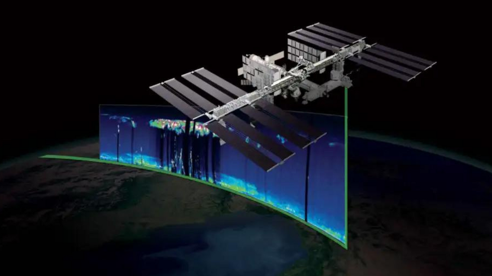 ISS using remote sensing equipment