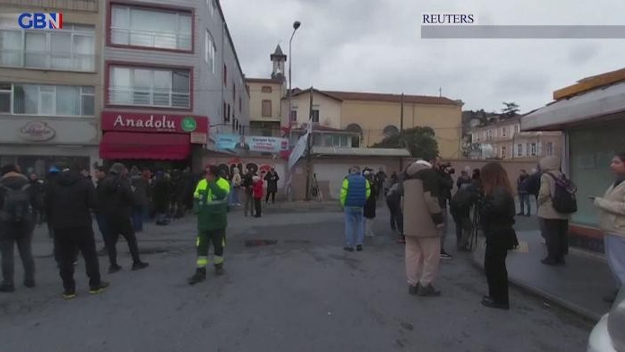 One person dead after getting shot in head by two masked gunmen during church attack in Istanbul
