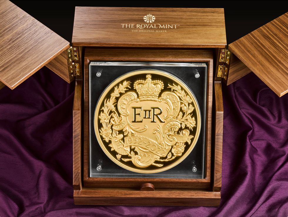 It is the largest coin the Mint says it has ever produced.