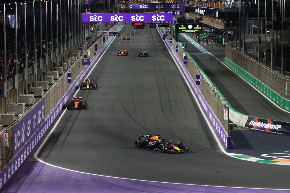 It was another lonely race for the Red Bull drivers