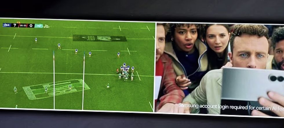 ITV came under fire for showing adverts during the Six Nations match between France and Ireland