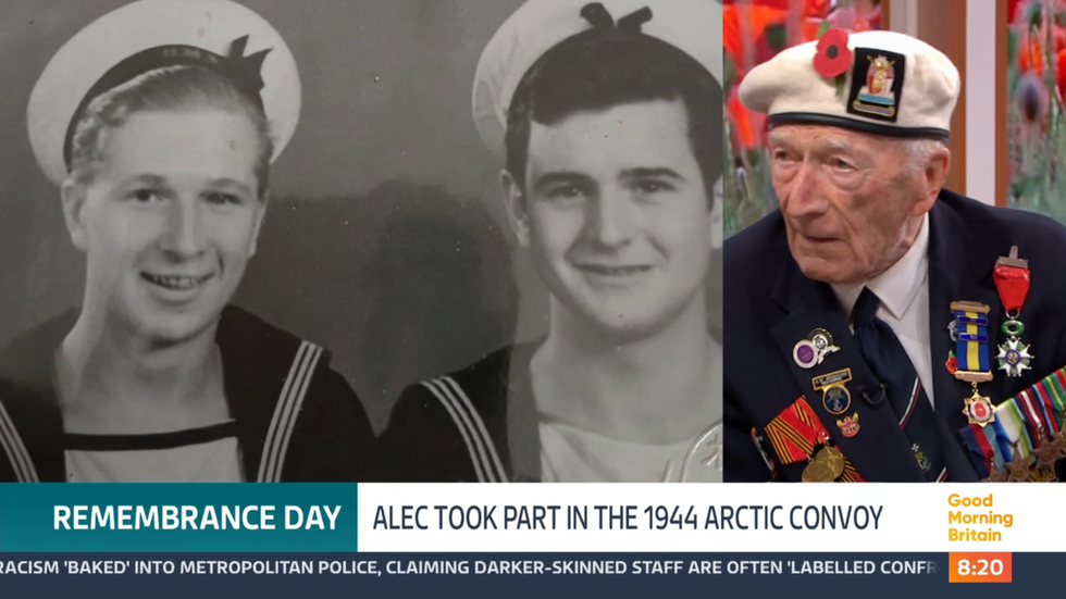 ITV GMB: Alec Penstone told stories of the war