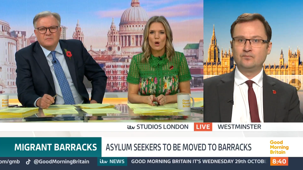 ITV GMB: Alex Norris was also grilled by Charlotte Hawkins