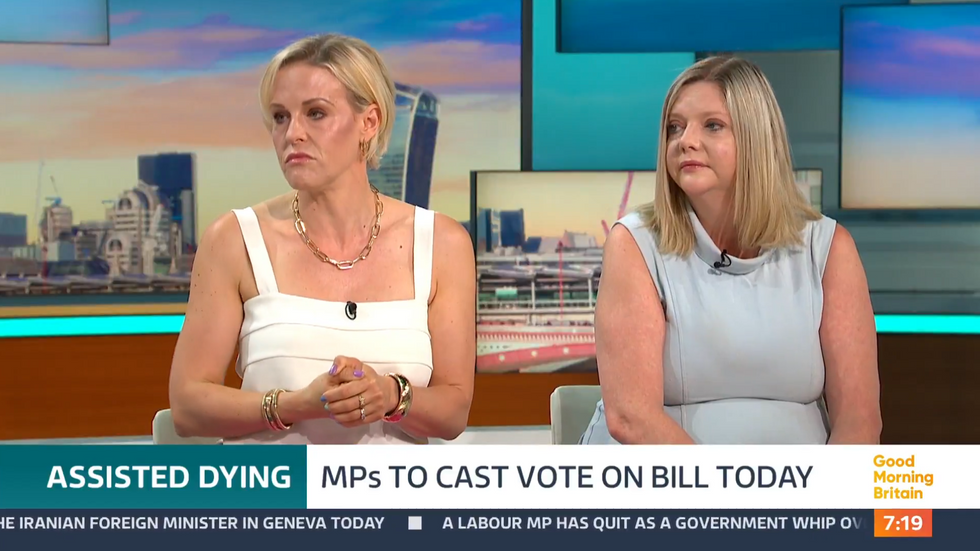 ITV GMB: Dr Amy Proffitt (right) and Dame Esther Rantzen's daughter, Rebecca Wilcox (left)