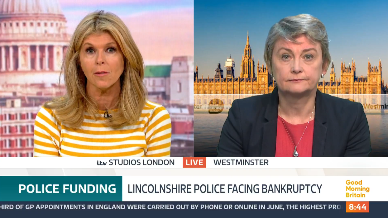 ITV GMB: Kate Garraway interviewed Yvette Cooper on her own