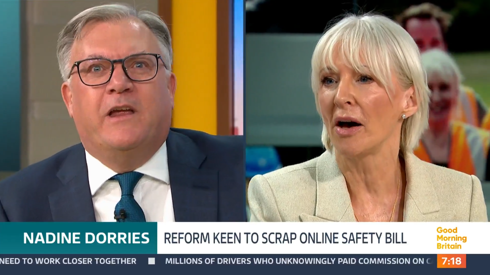 ITV GMB: Nadine Dorries and Ed Balls