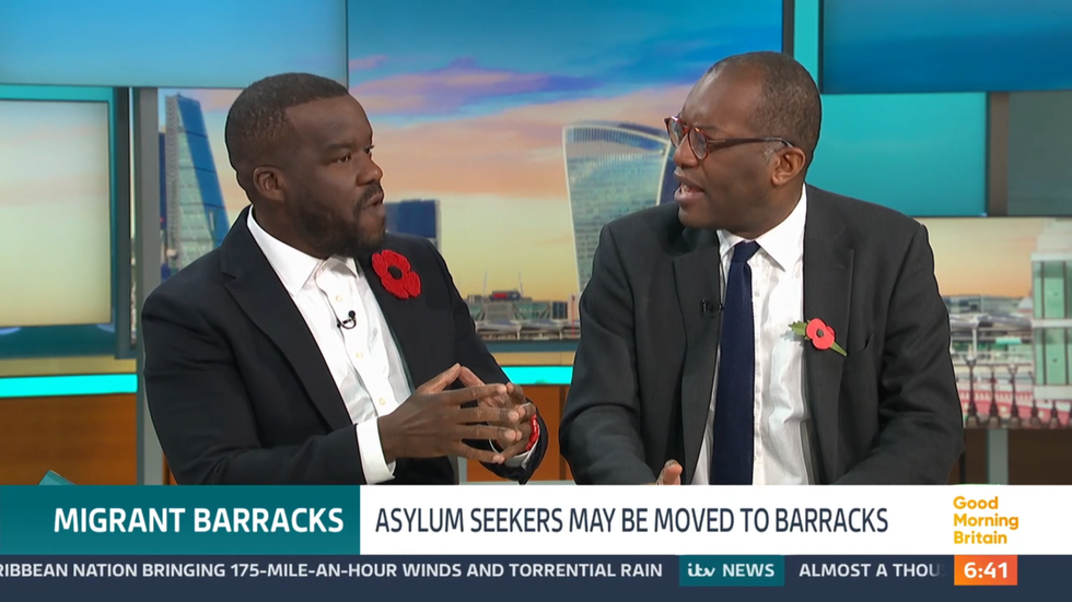 ITV GMB: Nels Abbey and Kwasi Kwarteng