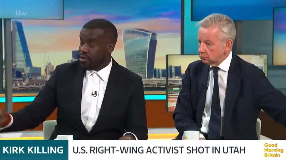 ITV GMB: Nels Abbey and Michael Gove