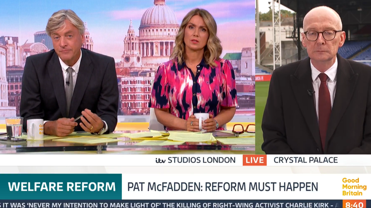ITV GMB: Pat McFadden faced questions over Labour policy by Susanna and Richard