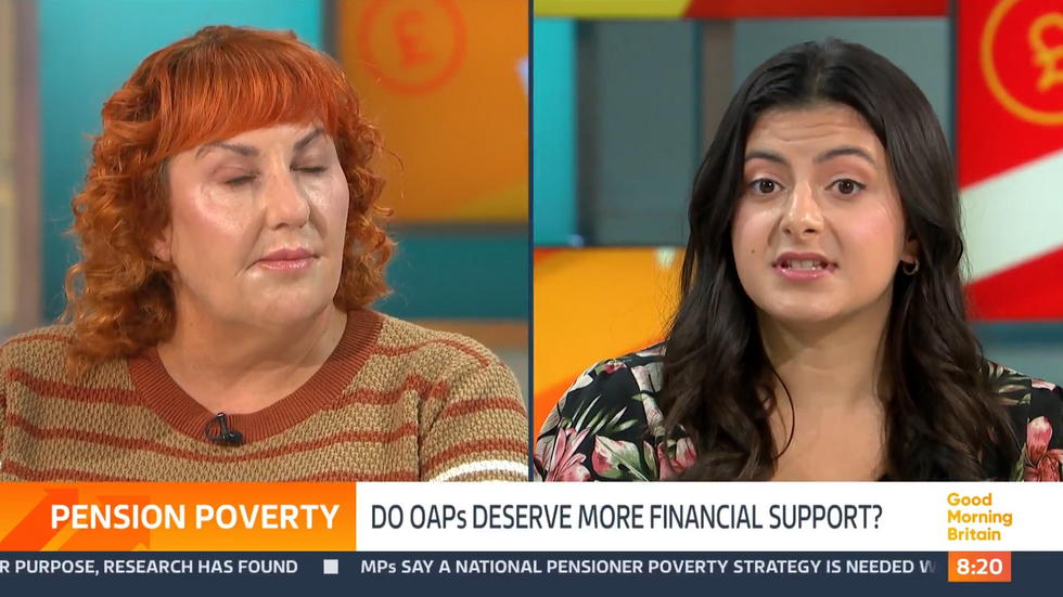 ITV GMB: Reem Ibrahim (right) clashed with Lisa McKenzie (left)