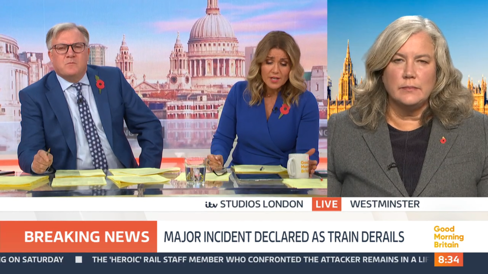 ITV GMB: Susanna Reid led the questioning of Heidi Alexander