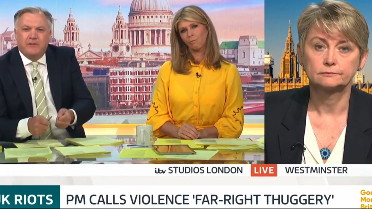 ITV GMB: Yvette Cooper and Ed Balls with KAte Garraway