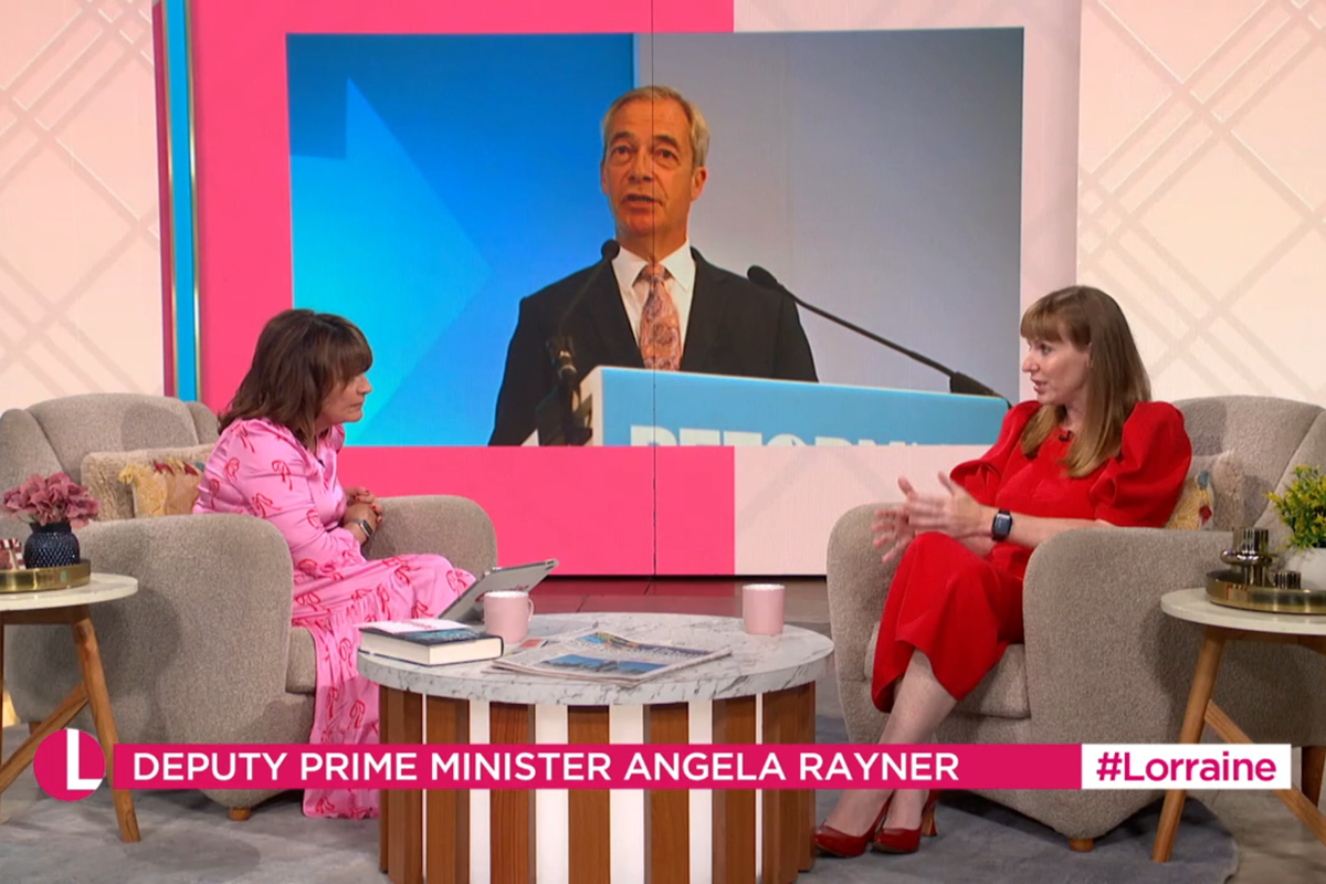 ITV Lorraine: Lorraine Kelly and Angela Rayner