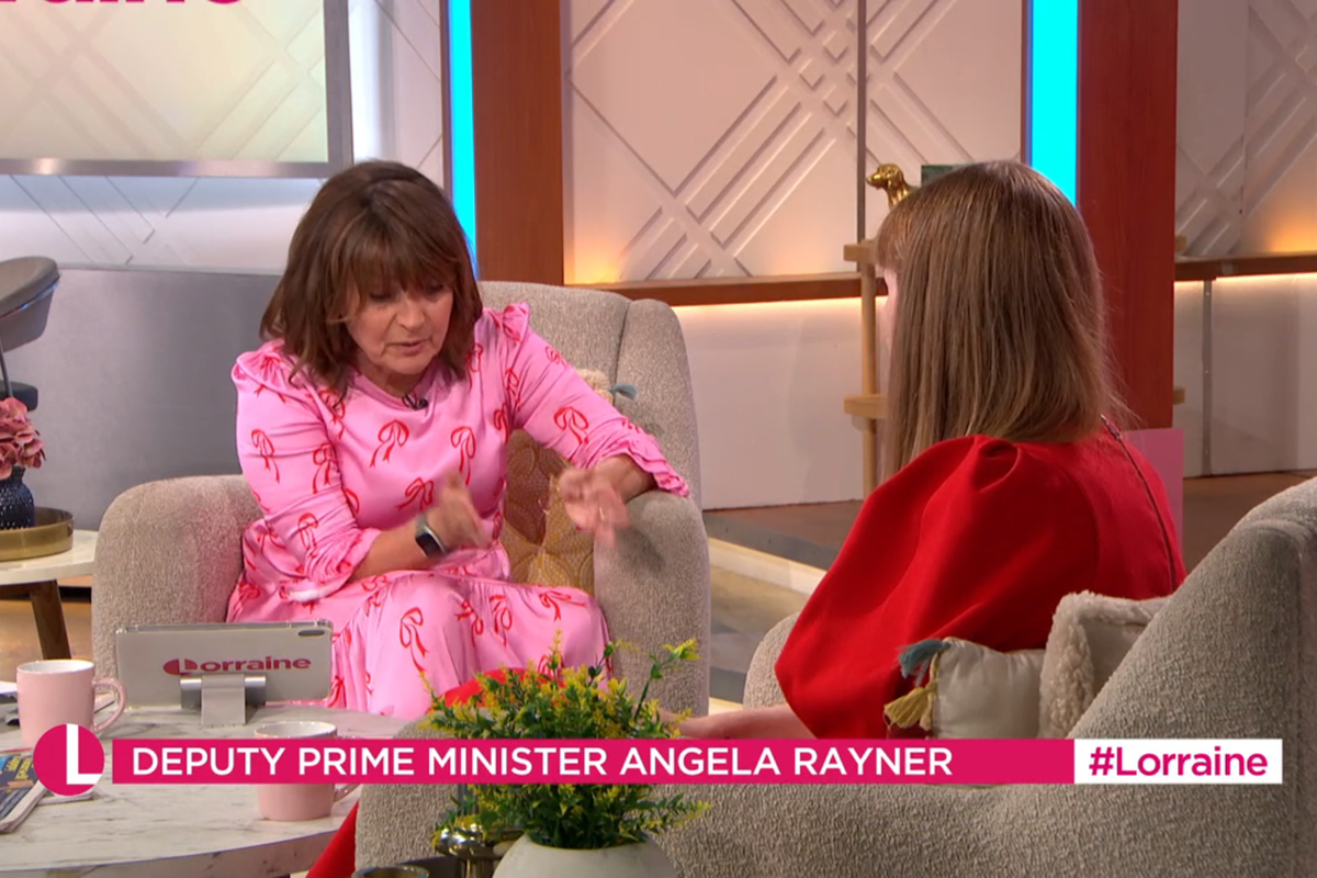 ITV Lorraine: Lorraine Kelly and Angela Rayner