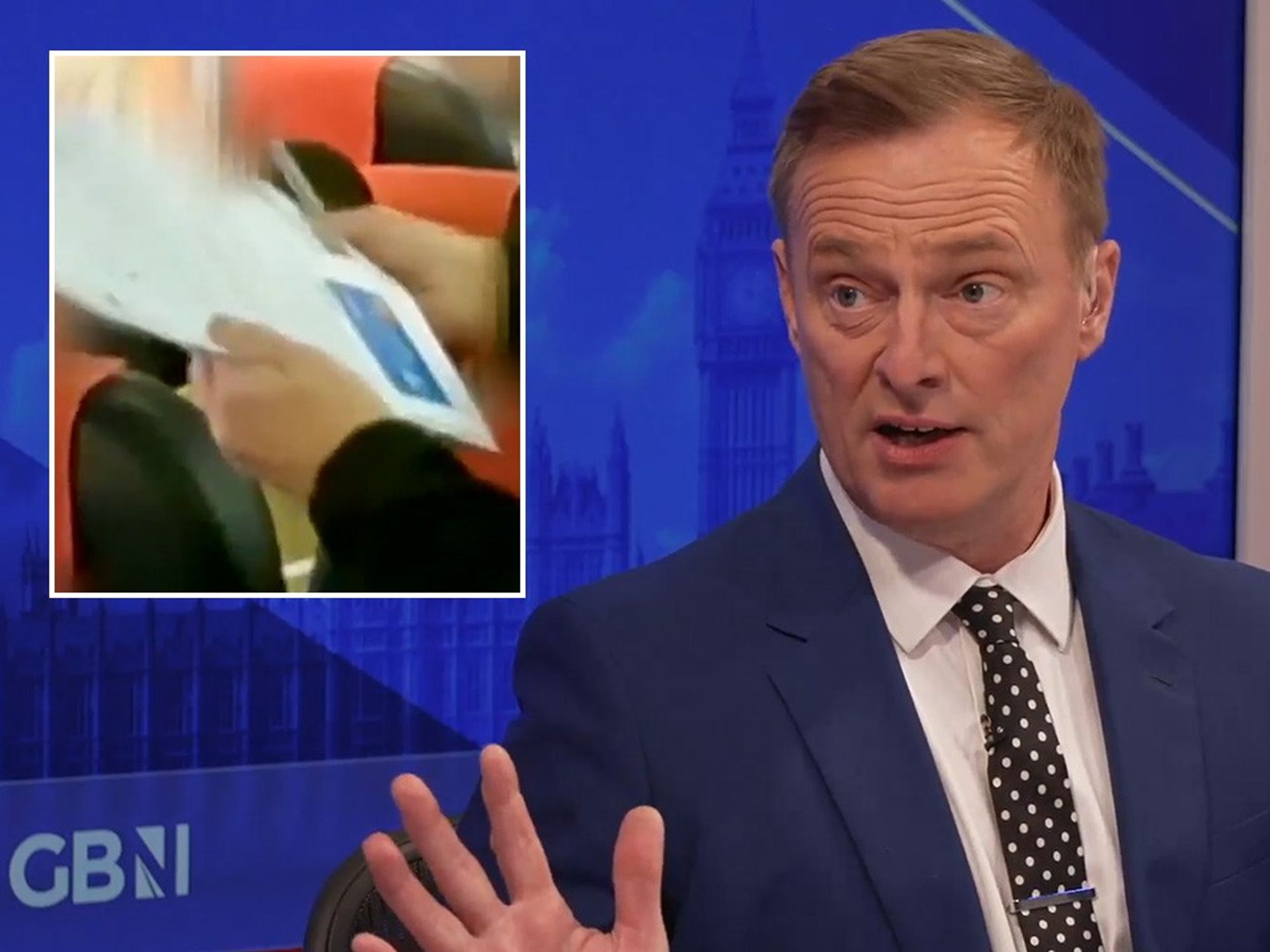 ITV News footage, Martin Daubney