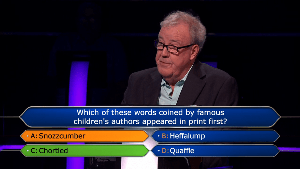 ITV Who Wants to Be a Millionaire: Jeremy Clarkson