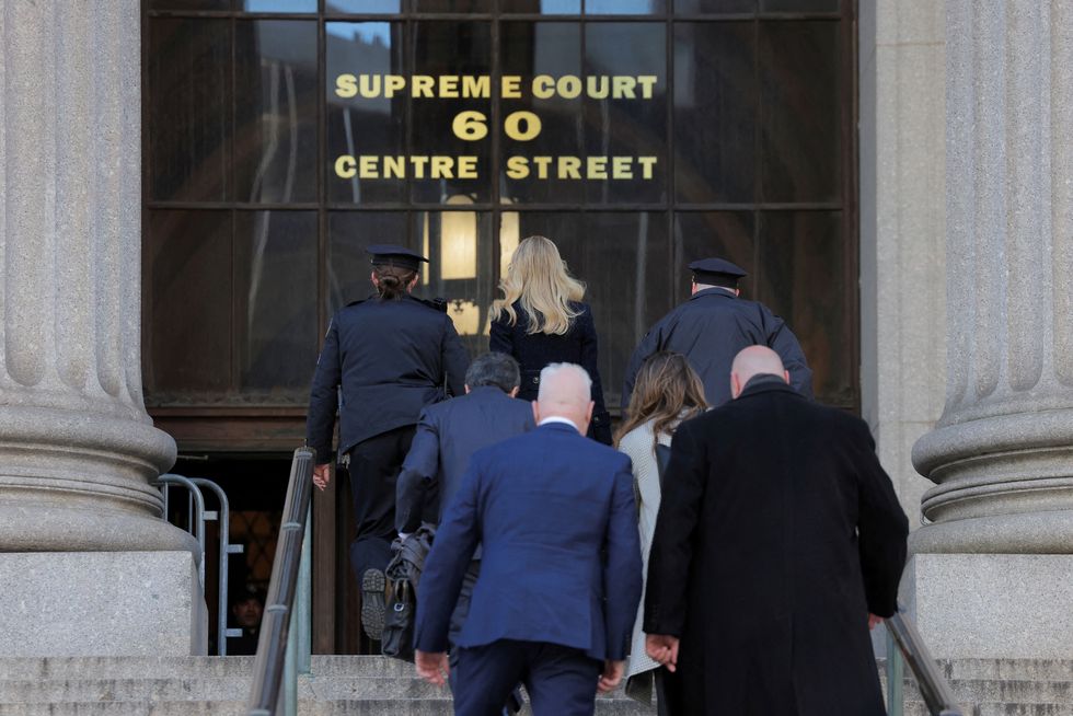 Ivanka Trump arrives at court
