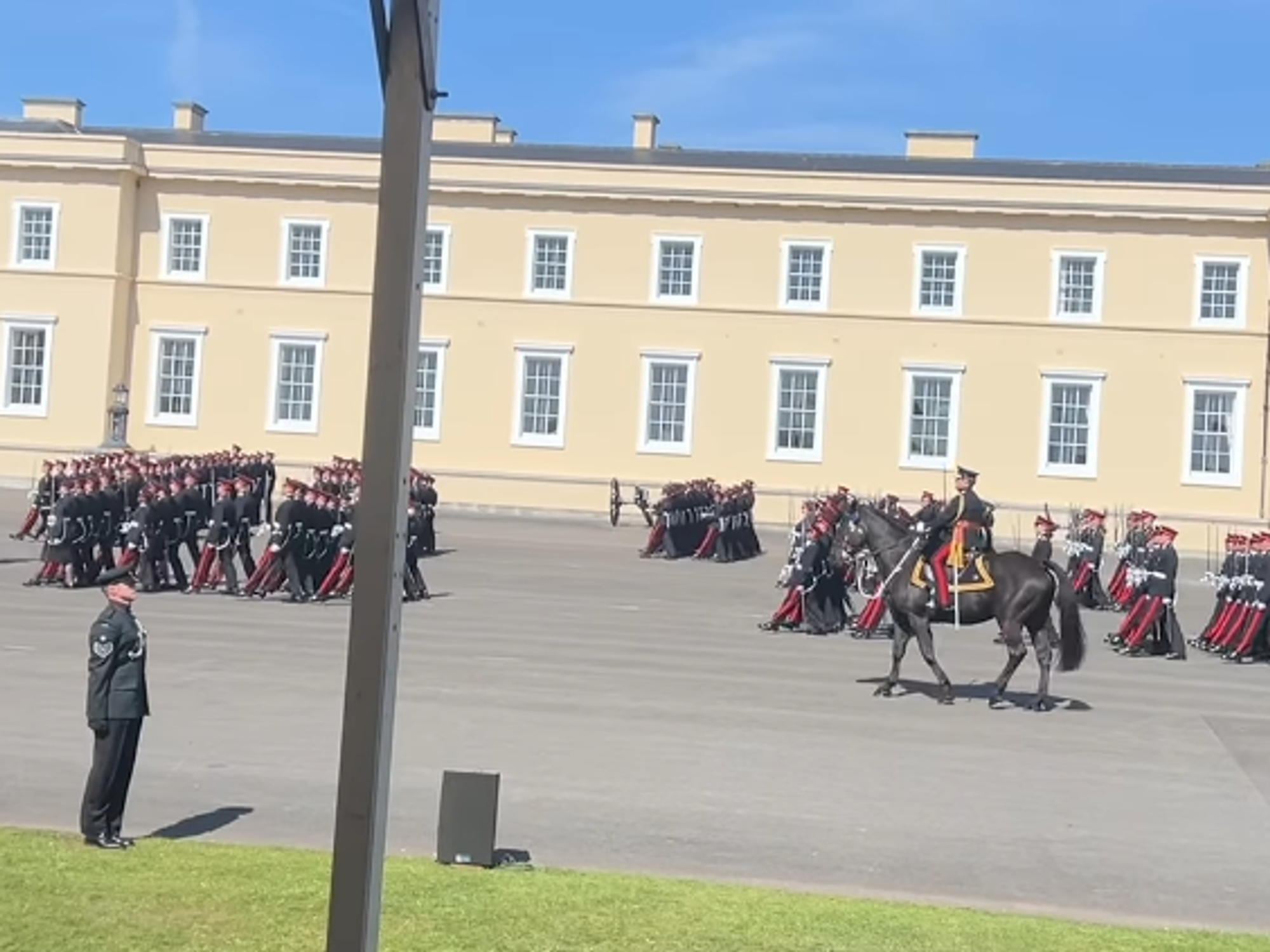 Izzi Warner watches Sandhurst graduation