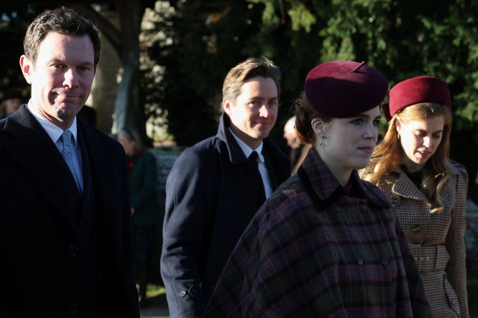 Jack Brooksbank, Edoardo Mapelli Mozzi, Princess Eugenie, Princess Beatrice