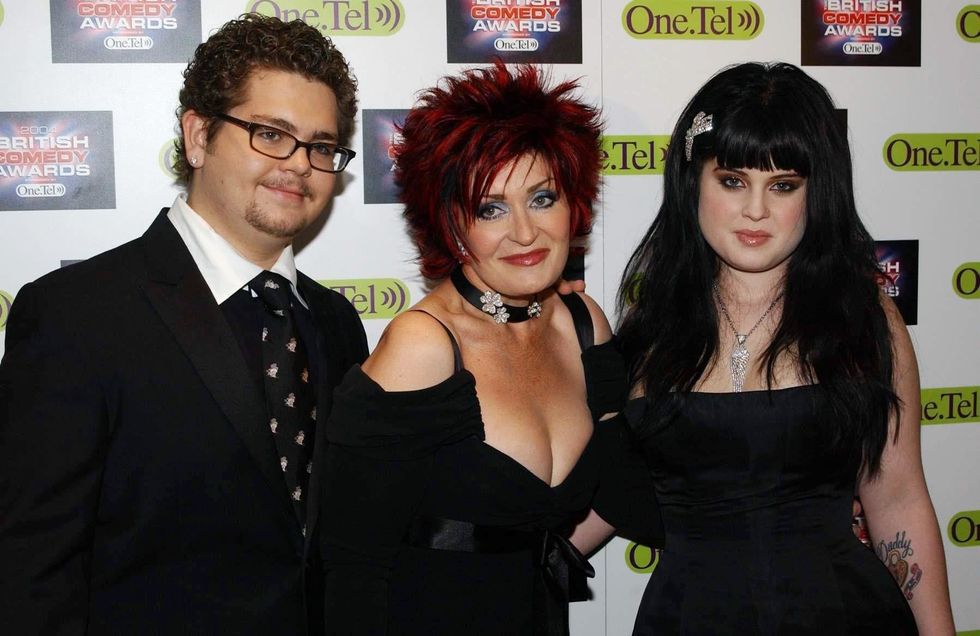 Jack, Sharon and Kelly Osbourne in 2004