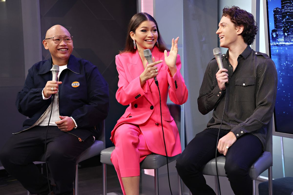 Jacob Batalon, Zendaya and Tom Holland