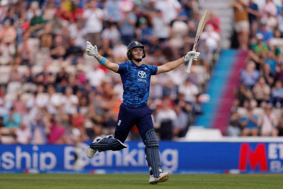 Jacob Bethell hit the first century of his international career