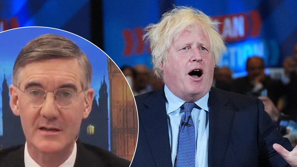 Jacob Rees-Mogg and Boris Johnson