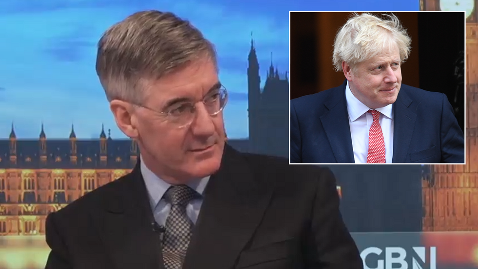 Jacob Rees-Mogg and Boris Johnson
