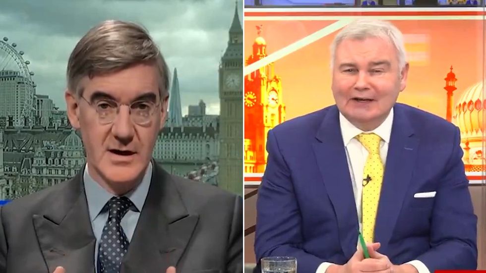 Jacob Rees-Mogg and Eamonn Holmes