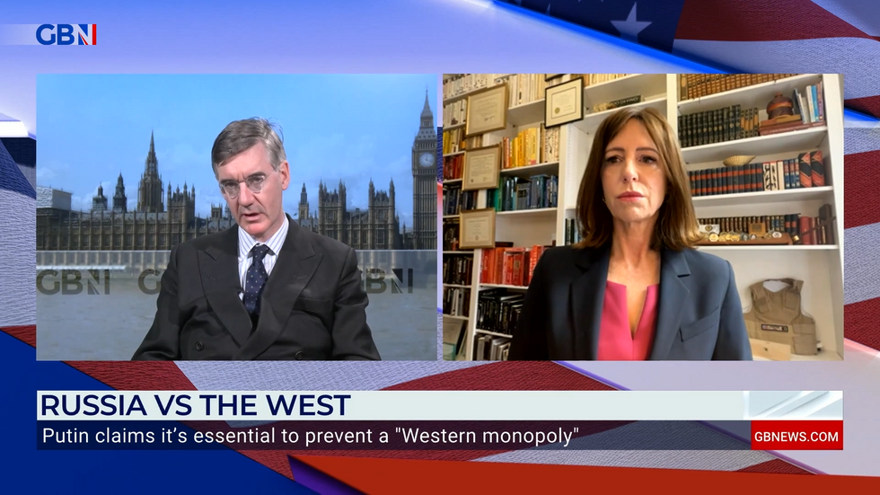Jacob Rees-Mogg and Laura Ballman