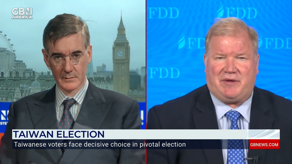 Jacob Rees-Mogg and Mark Montgomery