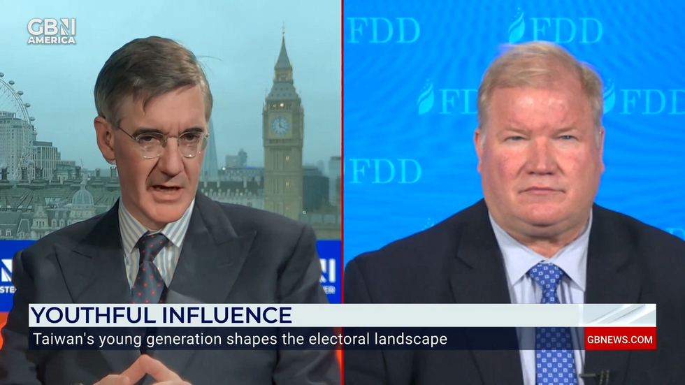 Jacob Rees-Mogg and Mark Montgomery