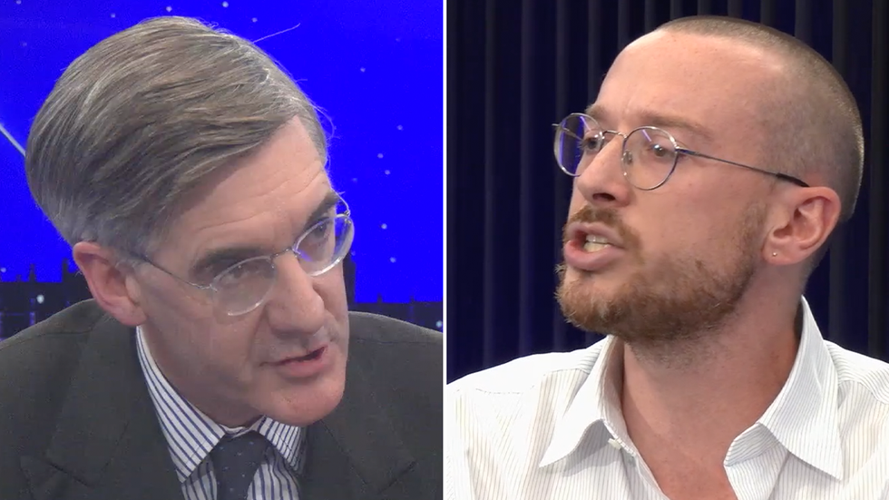 Jacob Rees-Mogg and Michael Walker